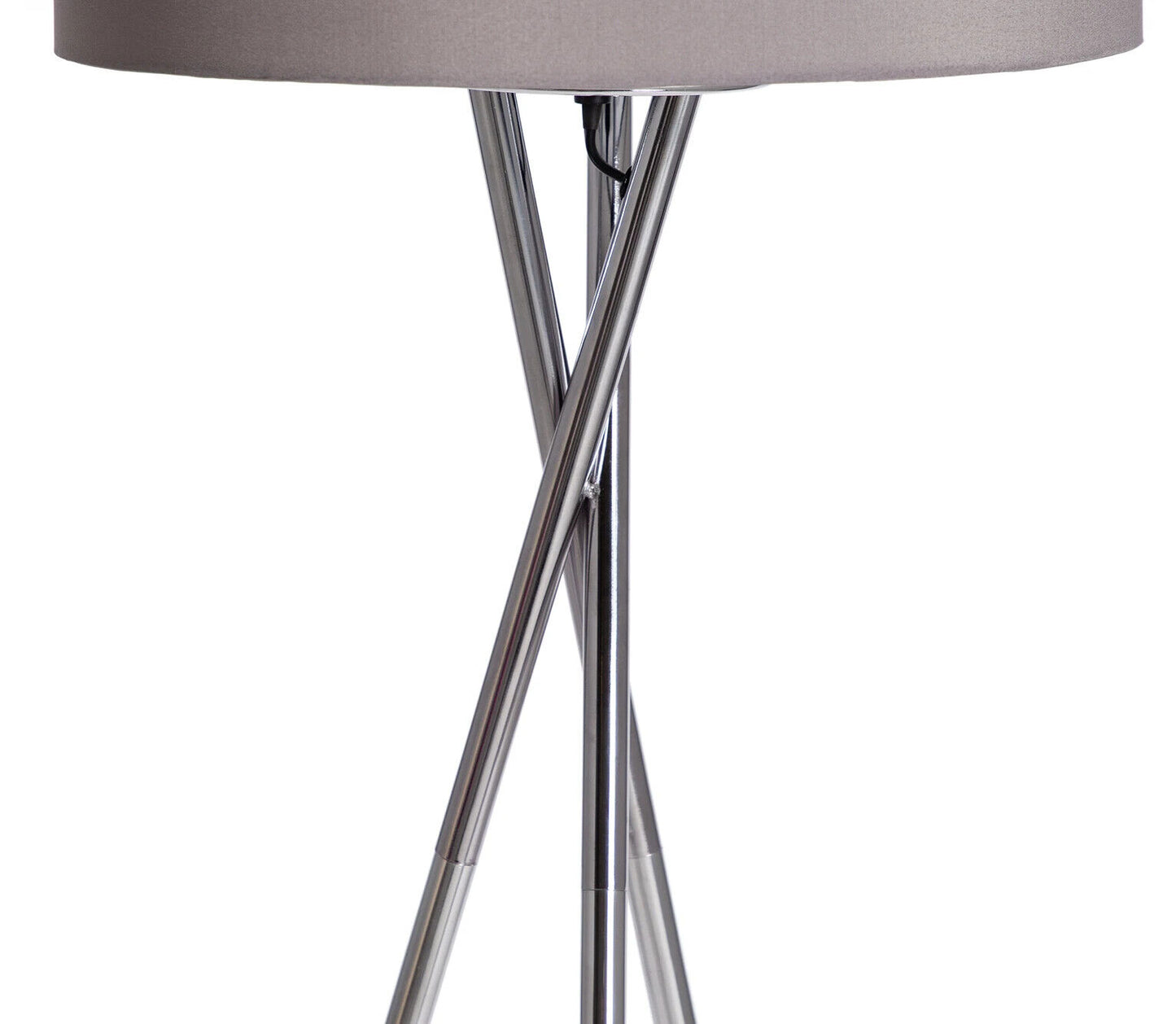 Tripod Floor Lamp - Grey and Chrome