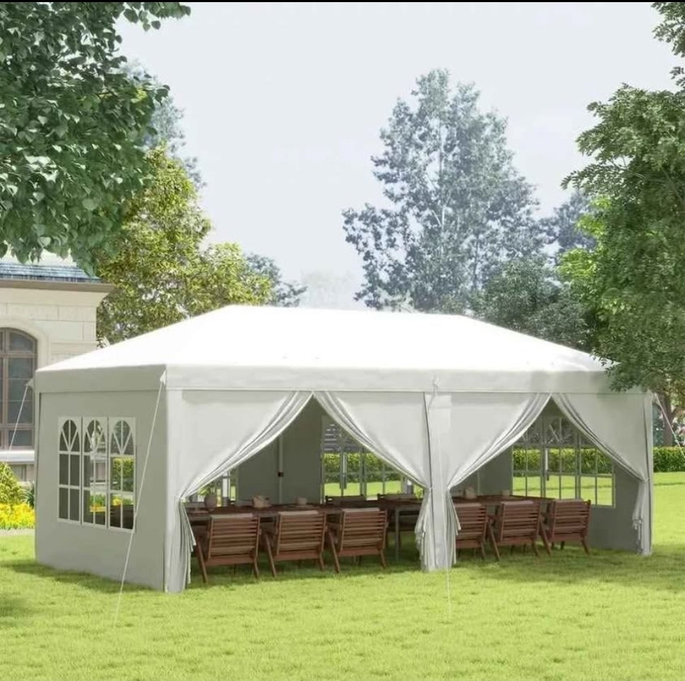 Outsunny 3 x 6m Pop Up
Gazebo Height Adjustable
Party Tent white