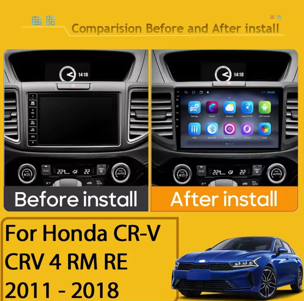 Honda civic 4 RM RE 2011-2018 Android 12 2gb-32gb car stereo wifi/GPS Navi/BT