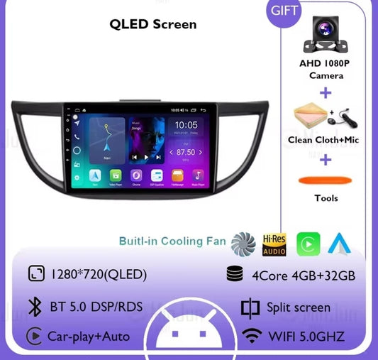 Honda CRV 2011/2016 Android 14 10 Multimedia Player Wireless
Carplay/Android Auto Stereo Navigation
4gb/32gb
QLed